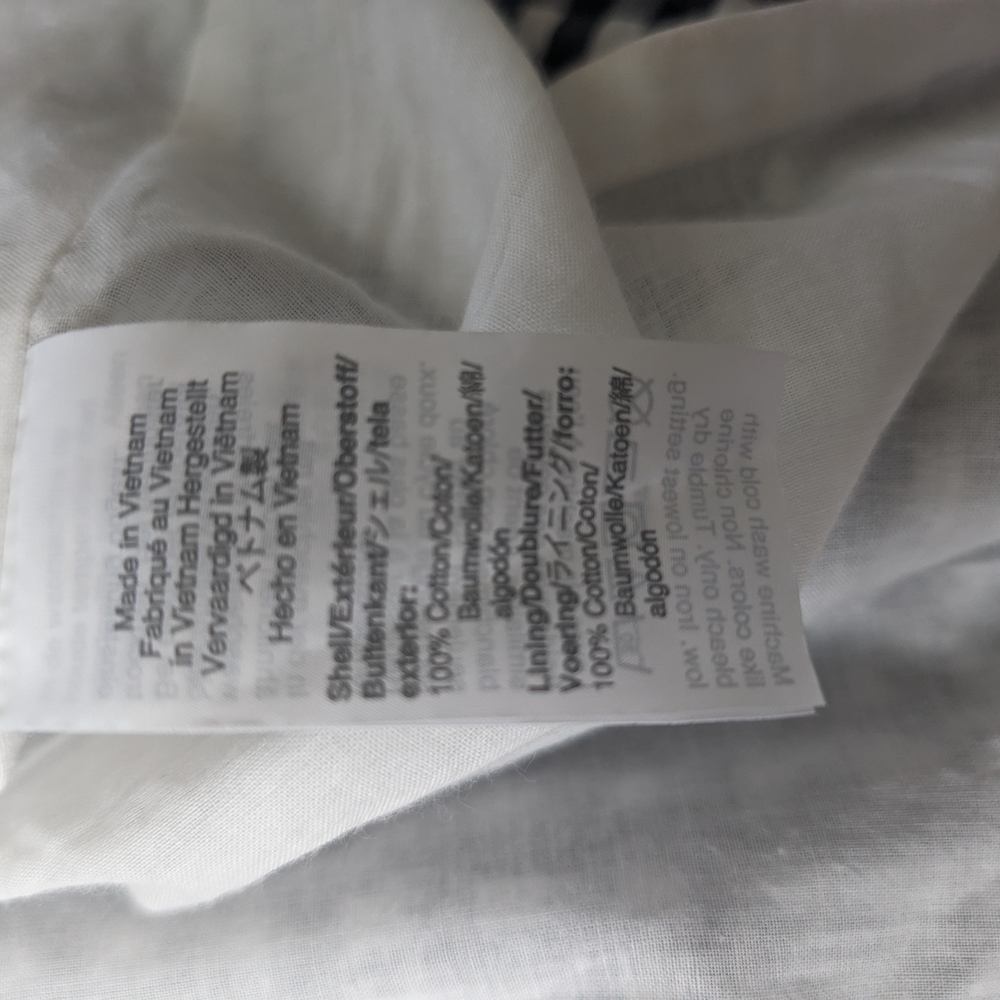 J. Crew Navy and White Gingham Midi Dress - Picture 11 of 14